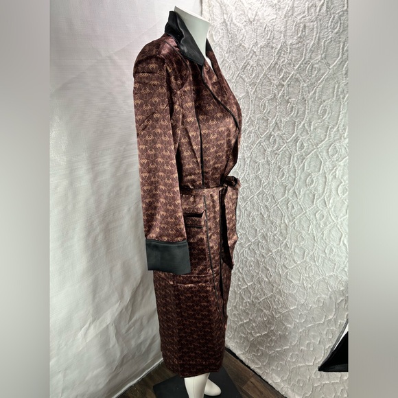 New We are HAH x Free People LegHAHcy Logo Printed Robe, Brown Sugar, Size XS - Picture 10 of 12